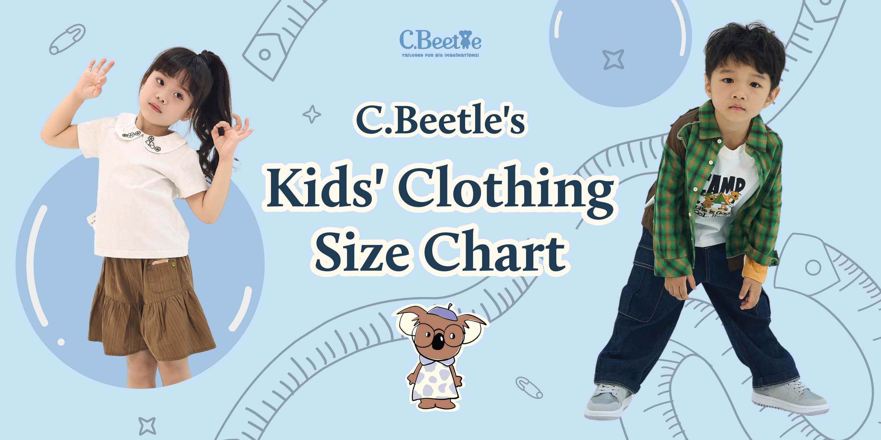Fit Check: C.Beetle's Kids' Clothing Size Chart