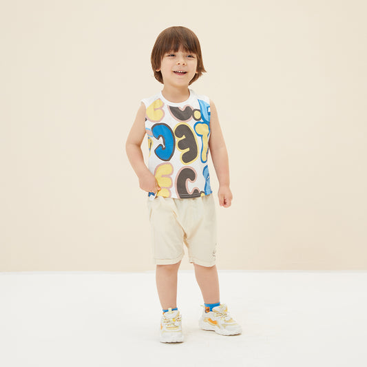 Boy's Colourful Sleeveless T-shirt - CBeetle Series