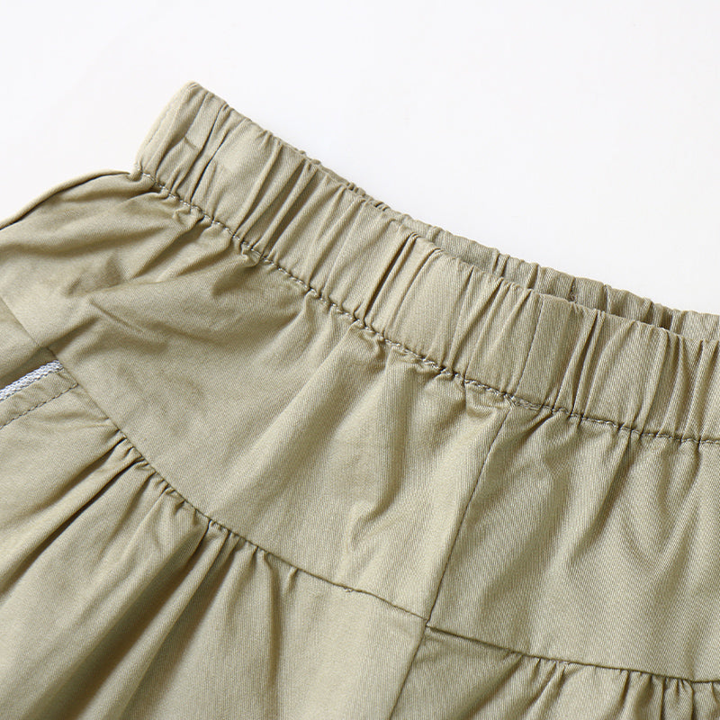 Girl's Green or Khaki Shorts With Pockets