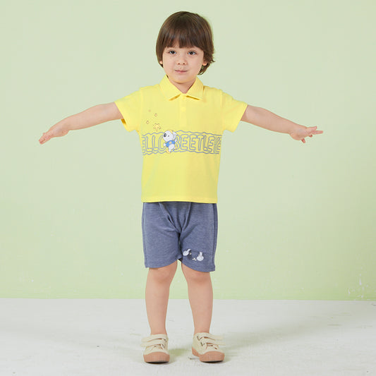 Boy's Yellow Polo Shirt - CBeetle Koala Series