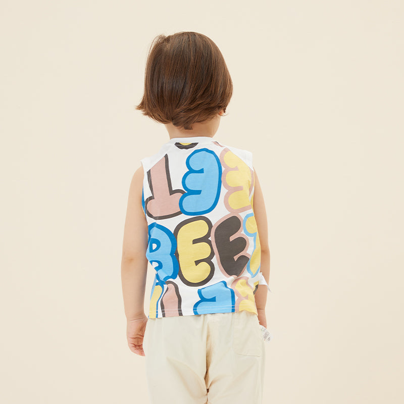 Boy's Colourful Sleeveless T-shirt - CBeetle Series