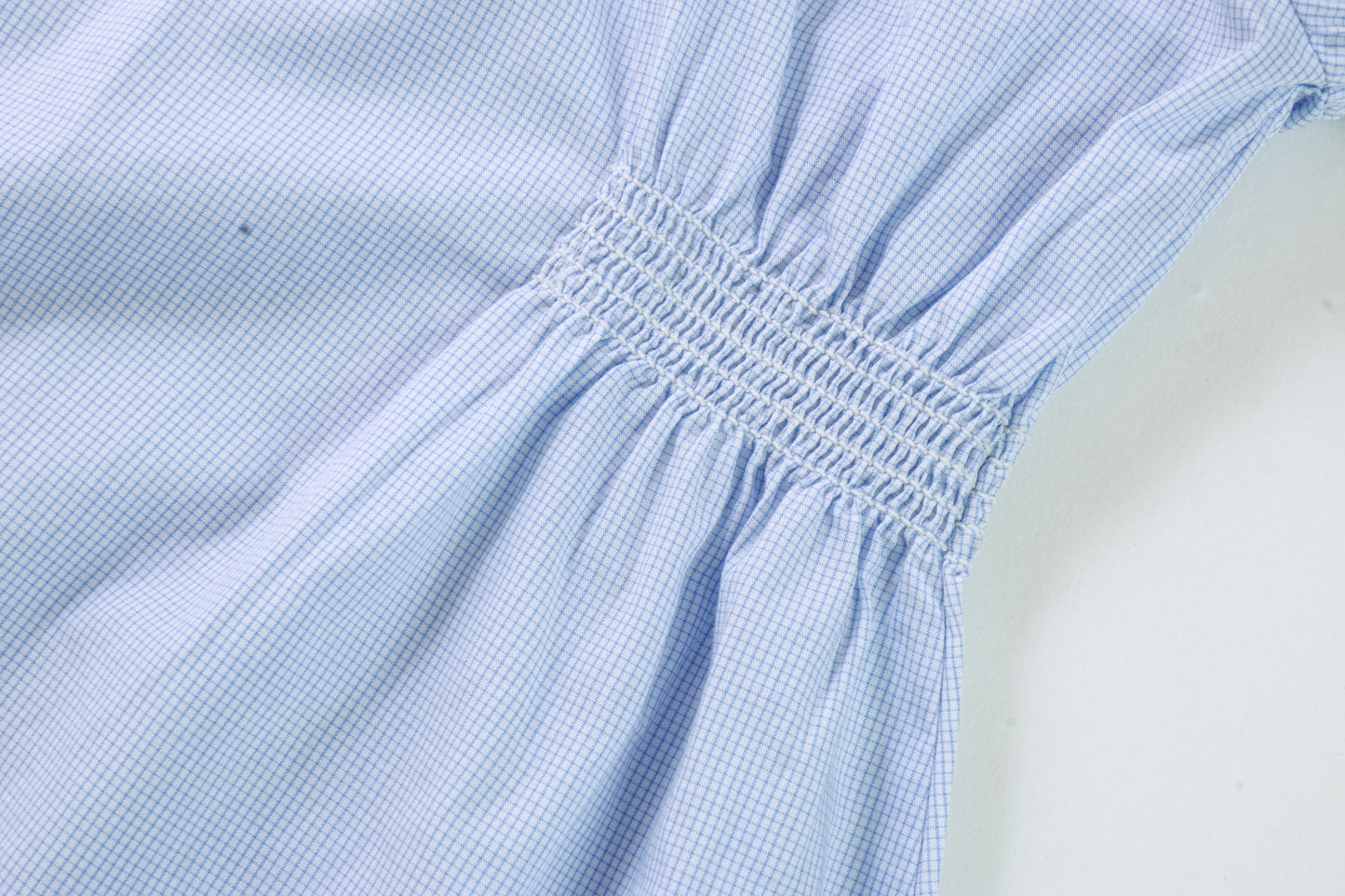 Girl's Light Blue Summer Dress With Ruffled Arms