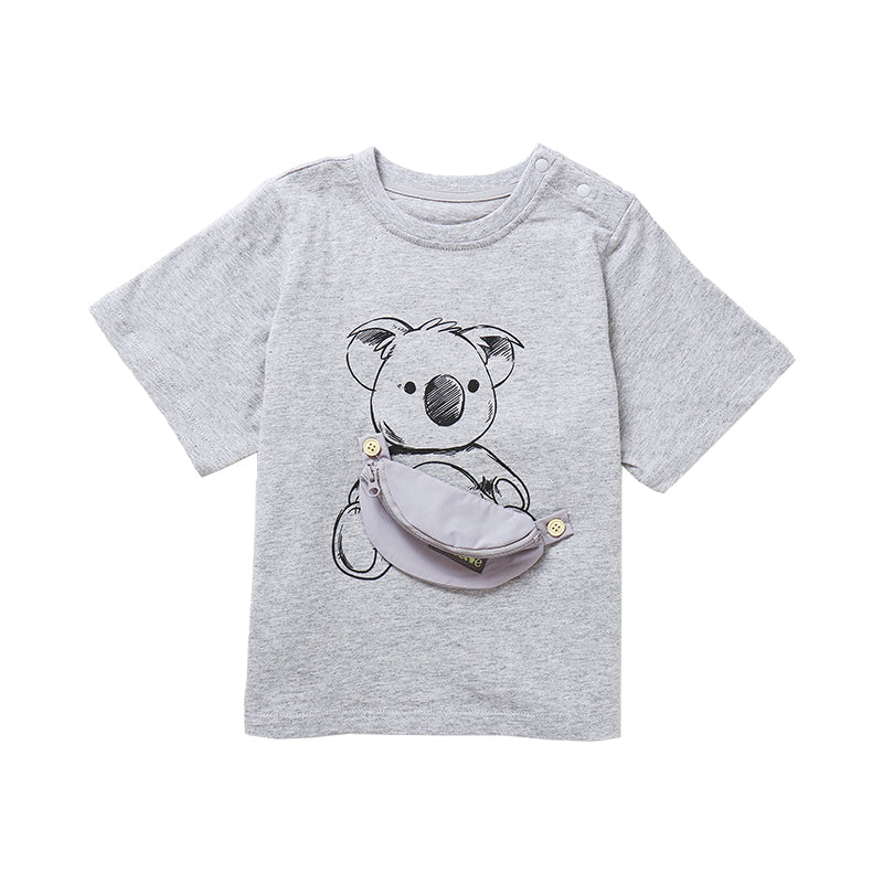 Boy's T-shirt With Functional Pouch - CBettle Koala Series