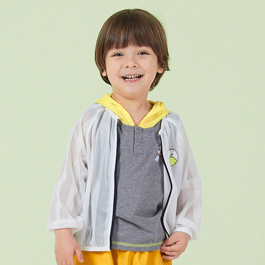 Boy's Sun Protection Semi-Transparent Lightweight Jacket