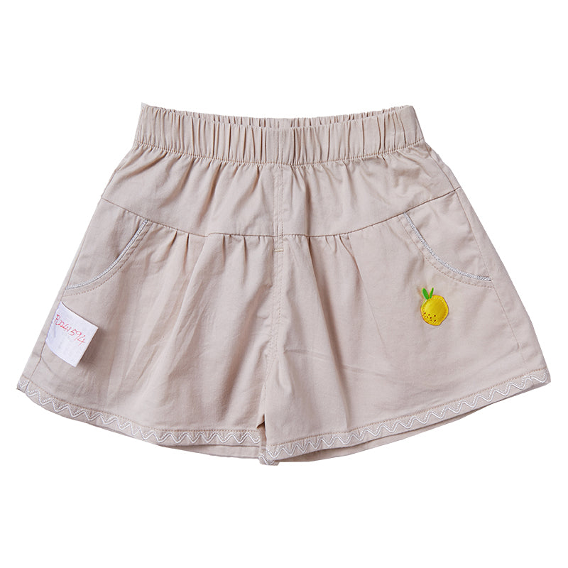 Girl's Green or Khaki Shorts With Pockets