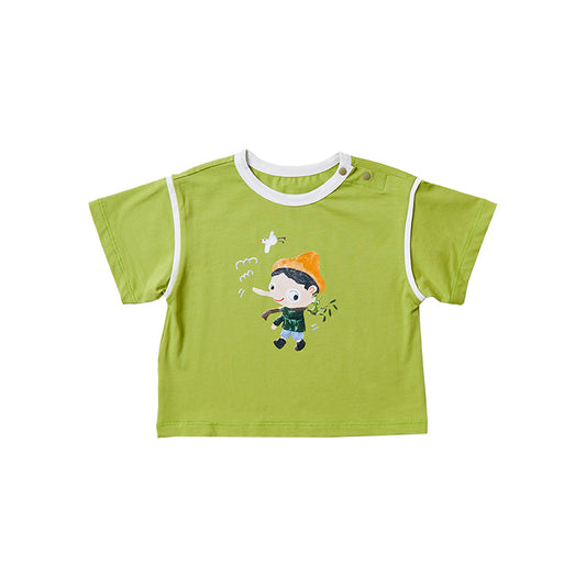 Boy's Green T-shirt - Pinocchio Series